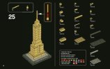 Notice / Instructions de Montage - LEGO - Architecture - 21002 - Empire State Building: Page 16