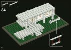 Notice / Instructions de Montage - LEGO - Architecture - 21009 - Farnsworth House™: Page 60