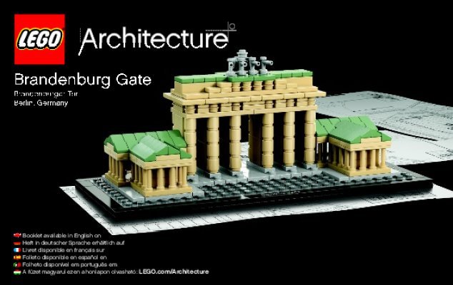 Notice / Instructions de Montage - LEGO - Architecture - 21011 - Porte de Brandebourg: Page 1