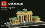 Notice / Instructions de Montage - LEGO - Architecture - 21011 - Porte de Brandebourg: Page 1