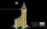 Notice / Instructions de Montage - LEGO - Architecture - 21013 - Big Ben: Page 53