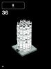 Notice / Instructions de Montage - LEGO - Architecture - 21015 - La tour de Pise: Page 46