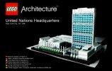 Notice / Instructions de Montage - LEGO - Architecture - 21018 - Le siège des Nations Unies: Page 1