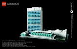 Notice / Instructions de Montage - LEGO - Architecture - 21018 - Le siège des Nations Unies: Page 116