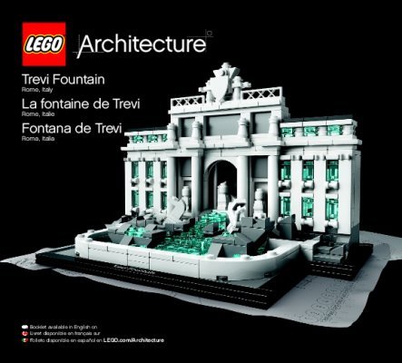 Notice / Instructions de Montage - LEGO - Architecture - 21020 - La fontaine de Trevi: Page 1