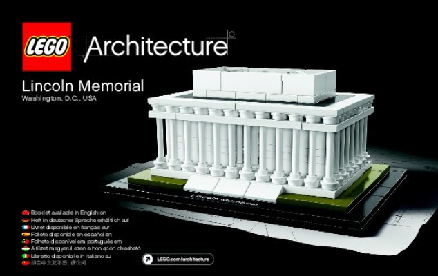 Notice / Instructions de Montage - LEGO - Architecture - 21022 - Lincoln Memorial: Page 1