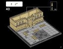 Notice / Instructions de Montage - LEGO - Architecture - 21024 - Le Louvre: Page 67