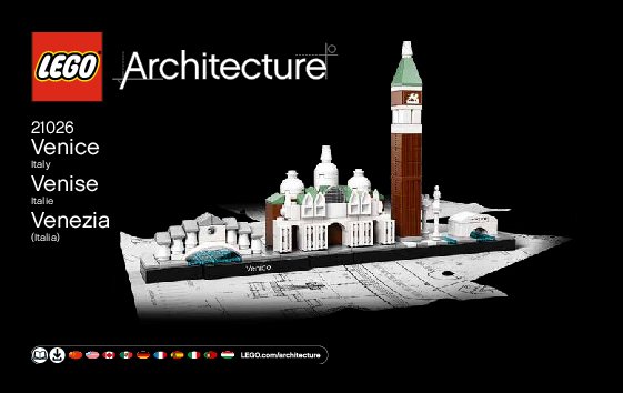 Notice / Instructions de Montage - LEGO - Architecture - 21026 - Venise: Page 1