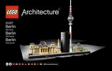 Notice / Instructions de Montage - LEGO - Architecture - 21027 - Berlin: Page 1