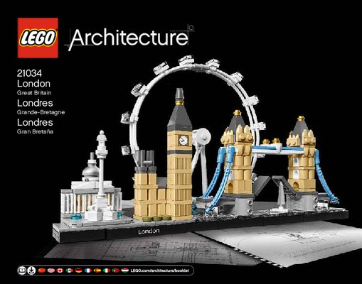 Notice / Instructions de Montage - LEGO - Architecture - 21034 - Londres: Page 1