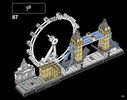 Notice / Instructions de Montage - LEGO - Architecture - 21034 - Londres: Page 113