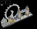 Notice / Instructions de Montage - LEGO - Architecture - 21034 - Londres: Page 98