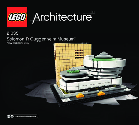 Notice / Instructions de Montage - LEGO - Architecture - 21035 - Musée Solomon R. Guggenheim: Page 1