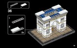 Notice / Instructions de Montage - LEGO - Architecture - 21036 - L'Arc de Triomphe: Page 59