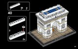 Notice / Instructions de Montage - LEGO - Architecture - 21036 - L'Arc de Triomphe: Page 67