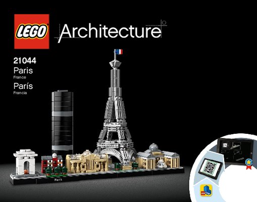 Notice / Instructions de Montage - LEGO - 21044 - Paris: Page 1