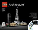 Notice / Instructions de Montage - LEGO - 21044 - Paris: Page 1