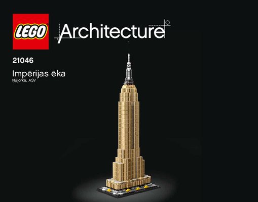 Notice / Instructions de Montage - LEGO - 21046 - Empire State Building: Page 1