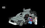 Notice / Instructions de Montage - LEGO - Ideas - 21103 - La DeLorean à voyager dans le temps: Page 91