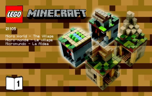 Notice / Instructions de Montage - LEGO - Minecraft - 21105 - Micro World – Le Village: Page 1