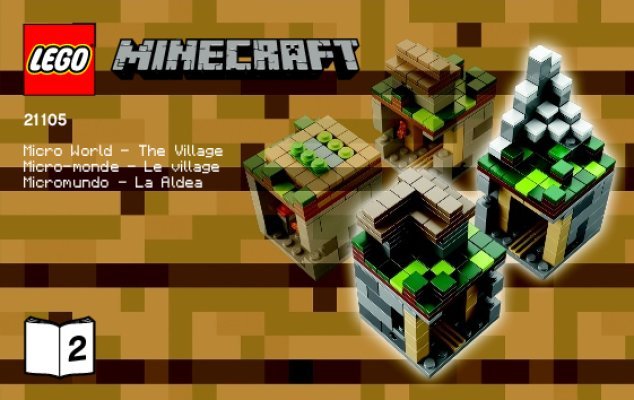 Notice / Instructions de Montage - LEGO - Minecraft - 21105 - Micro World – Le Village: Page 1