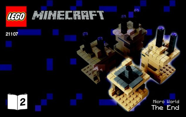 Notice / Instructions de Montage - LEGO - Minecraft - 21107 - Micro-monde – La fin: Page 1