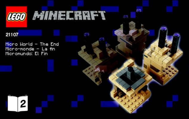 Notice / Instructions de Montage - LEGO - Minecraft - 21107 - Micro-monde – La fin: Page 1