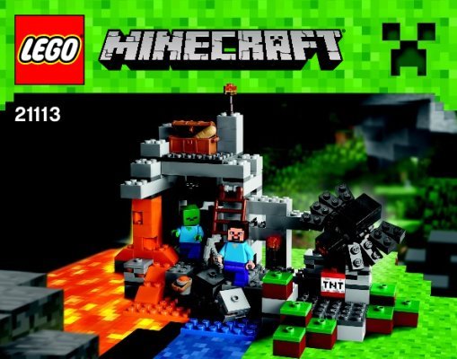 Notice / Instructions de Montage - LEGO - Minecraft - 21113 - La grotte: Page 1