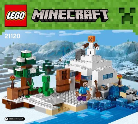 Notice / Instructions de Montage - LEGO - Minecraft - 21120 - La cachette dans la neige: Page 1