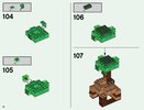 Notice / Instructions de Montage - LEGO - Minecraft - 21125 - La cabane dans l'arbre de la jungle: Page 32