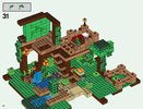 Notice / Instructions de Montage - LEGO - Minecraft - 21125 - La cabane dans l'arbre de la jungle: Page 34