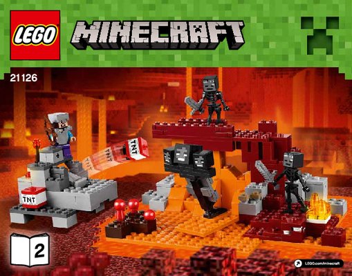 Notice / Instructions de Montage - LEGO - Minecraft - 21126 - Le Wither: Page 1