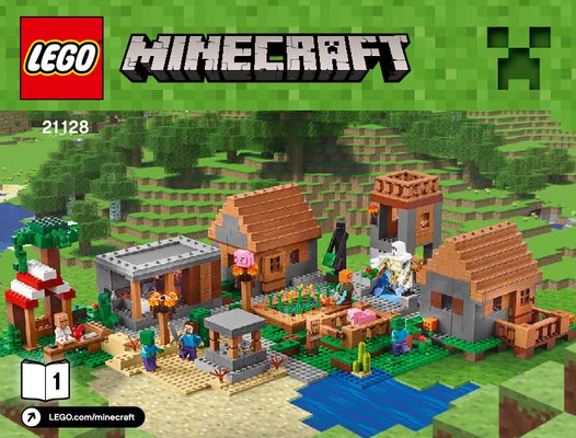 Notice / Instructions de Montage - LEGO - Minecraft - 21128 - Le village: Page 1