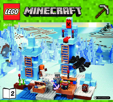 Notice / Instructions de Montage - LEGO - Minecraft - 21131 - Les pics de glace: Page 1