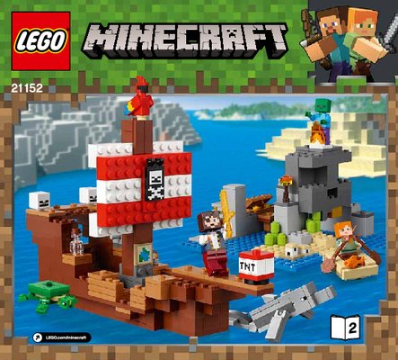 Notice / Instructions de Montage - LEGO - 21152 - The Pirate Ship Adventure: Page 1