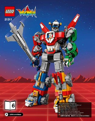 Notice / Instructions de Montage - LEGO - 21311 - Voltron: Page 1