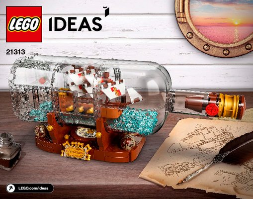 Notice / Instructions de Montage - LEGO - 21313 - Ship in a Bottle: Page 1