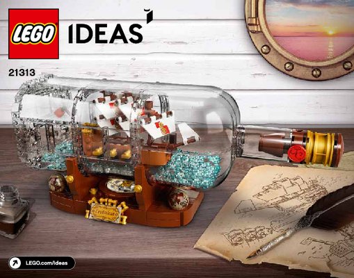 Notice / Instructions de Montage - LEGO - 21313 - Ship in a Bottle: Page 1