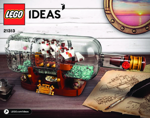 Notice / Instructions de Montage - LEGO - 21313 - Ship in a Bottle: Page 1