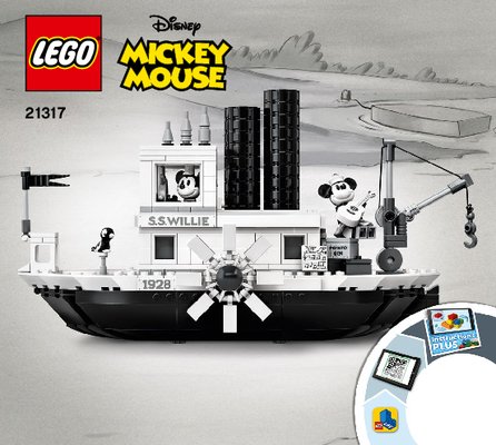 Notice / Instructions de Montage - LEGO - 21317 - Steamboat Willie: Page 1