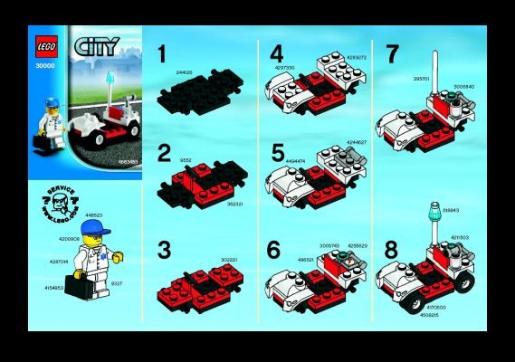 Notice / Instructions de Montage - LEGO - 30000 - Doctors Car: Page 1