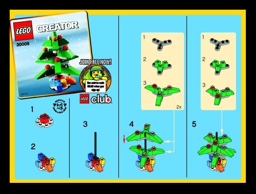 Notice / Instructions de Montage - LEGO - 30009 - Christmas Tree: Page 1