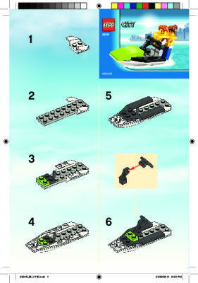 Notice / Instructions de Montage - LEGO - 30015 - Jet ski: Page 1