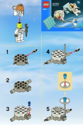 Notice / Instructions de Montage - LEGO - 30016 - Satellite: Page 1