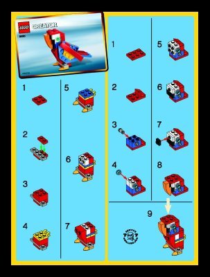 Notice / Instructions de Montage - LEGO - 30021 - Parrot: Page 1