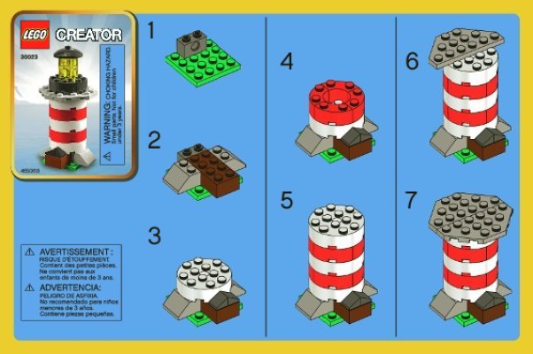 Notice / Instructions de Montage - LEGO - 30023 - Lighthouse: Page 1