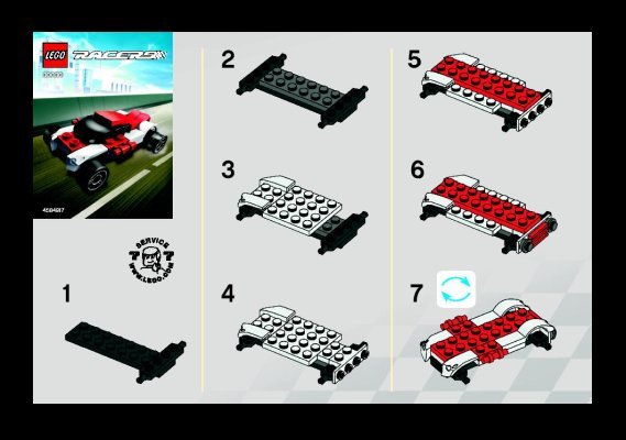 Notice / Instructions de Montage - LEGO - 30030 - Tiny Turbo Rally Raider: Page 1