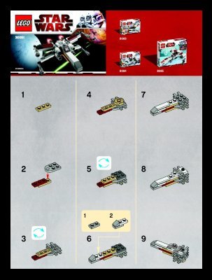 Notice / Instructions de Montage - LEGO - 30051 - X-wing: Page 1