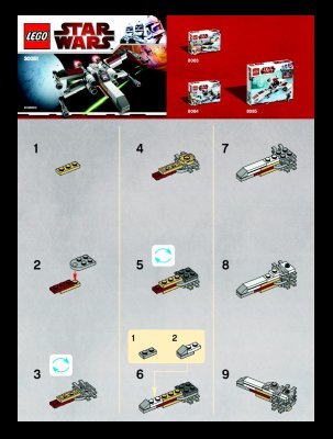 Notice / Instructions de Montage - LEGO - 30051 - X-wing: Page 1