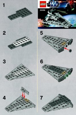 Notice / Instructions de Montage - LEGO - 30056 - Mini Star Destroyer: Page 1